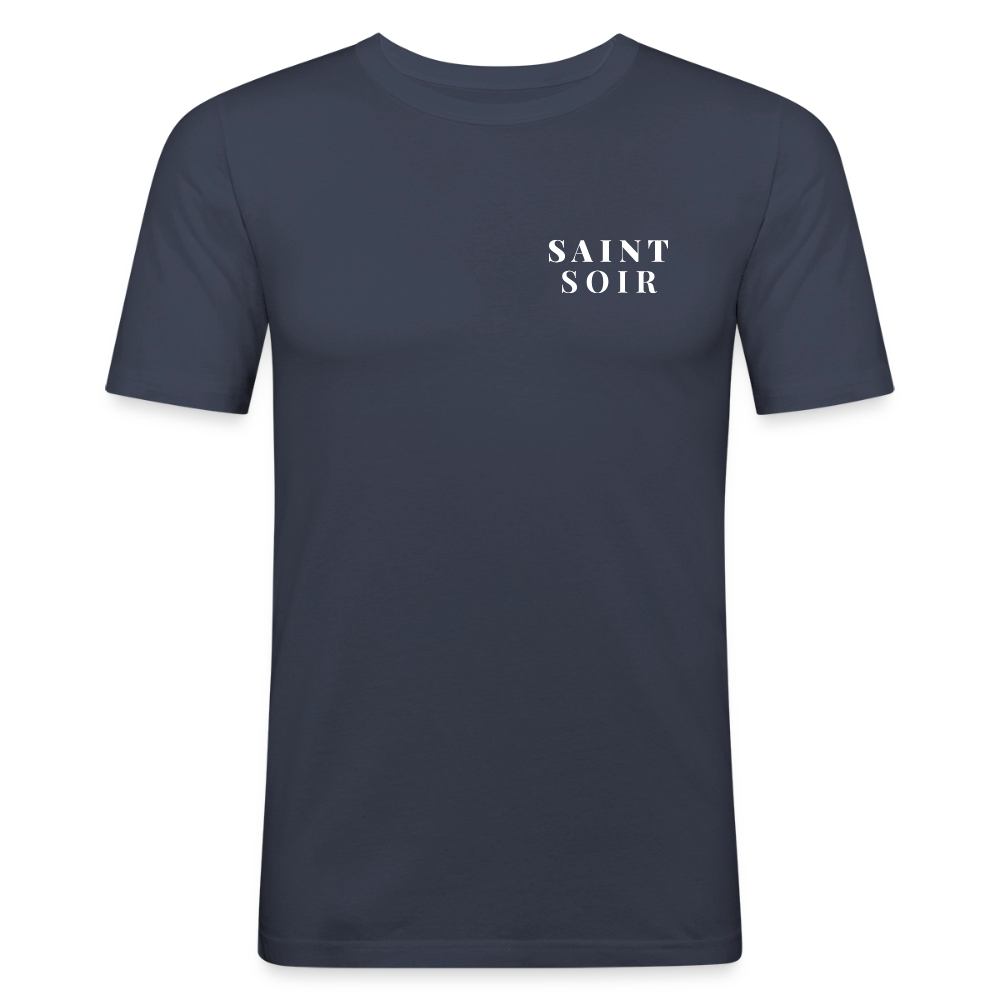 Saint Soir Classic Slim Fit T-Shirt - navy