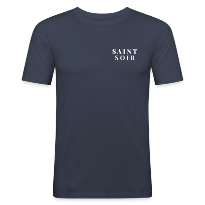 Saint Soir Classic Slim Fit T-Shirt - navy