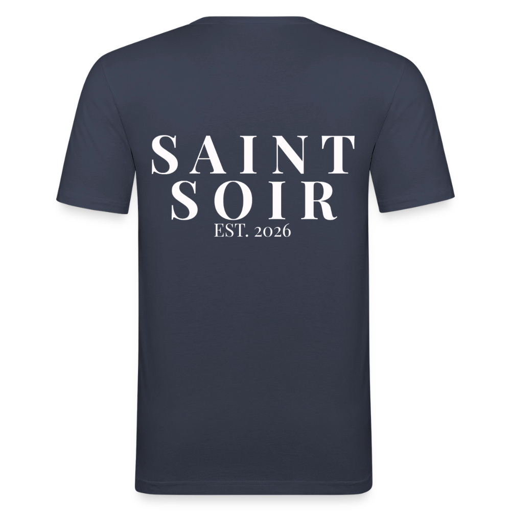 Saint Soir Classic Slim Fit T-Shirt - navy